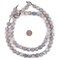 The Bead Chest Pearl Round Druzy Agate Beads (12mm): Organic Gemstone Round Spherical Energy Stone Healing Power Crystal for Jewelry Bracelet Mala Necklace Making